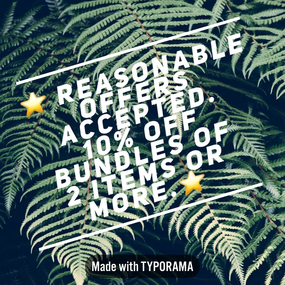 Reasonable Offers Considered! Bundle and Save!